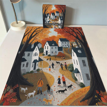 Autumn Town Jigsaw Puzzles 1000 Pieces